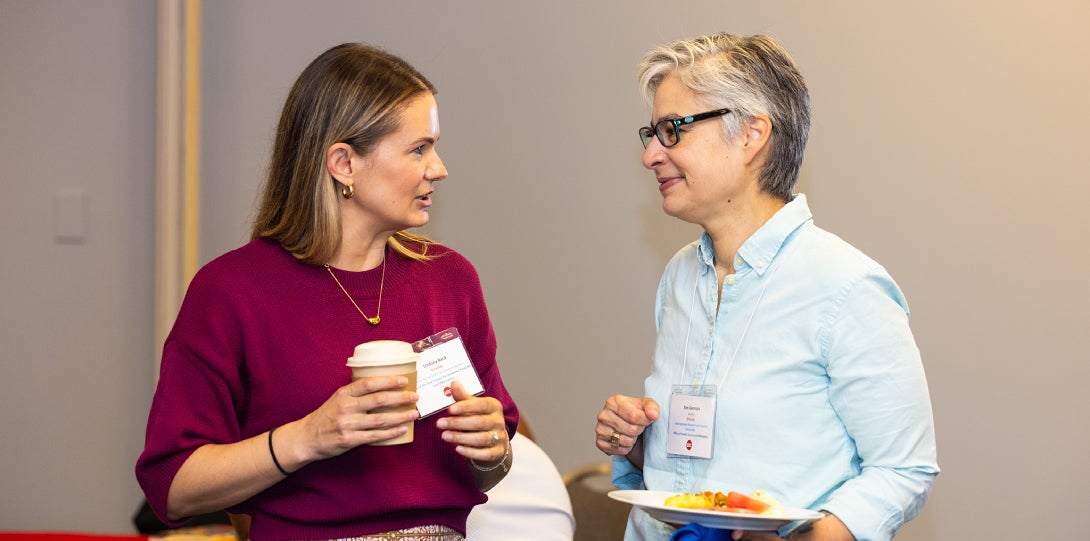 Lindsay Back, Director, Office for Research on Student Success; Kim Germain, Director, Office of Undergraduate Research and External Fellowships