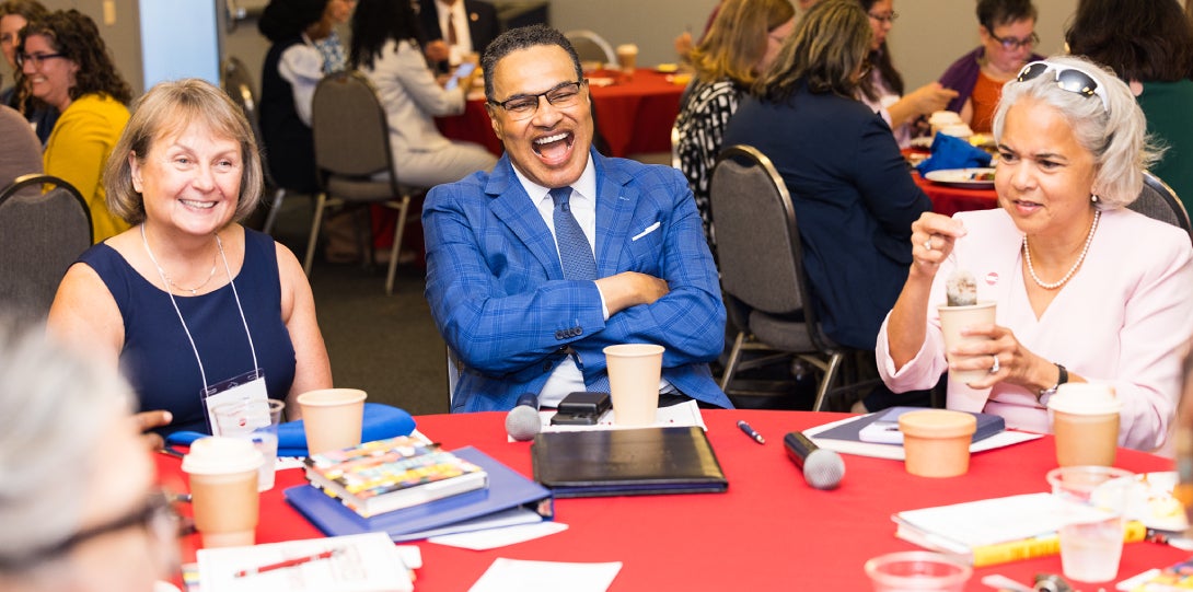 Chancellor Marie Lynn Miranda; Dr. Freeman Hrabowski III, President Emeritus, UMBC; Provost Karen Colley