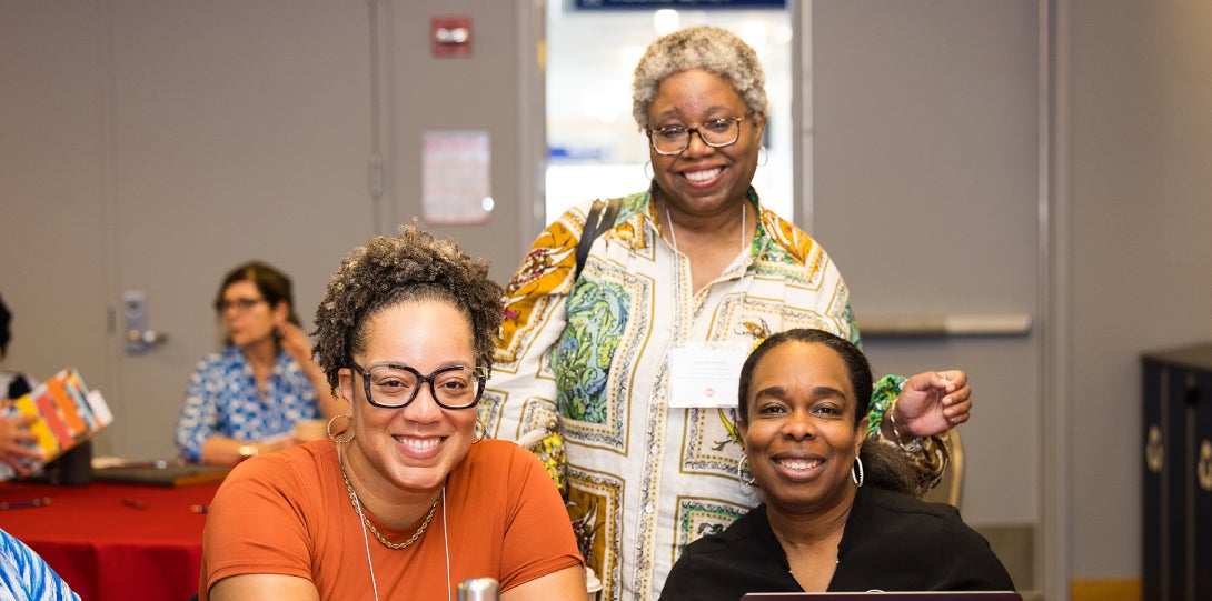 Khalilah Young, Director of CHANCE; Annette Wright, Interim Associate Vice Chancellor & Dean of Students; Aginah Muhammad Assistant Vice Provost in the Office of Student Success and Belonging