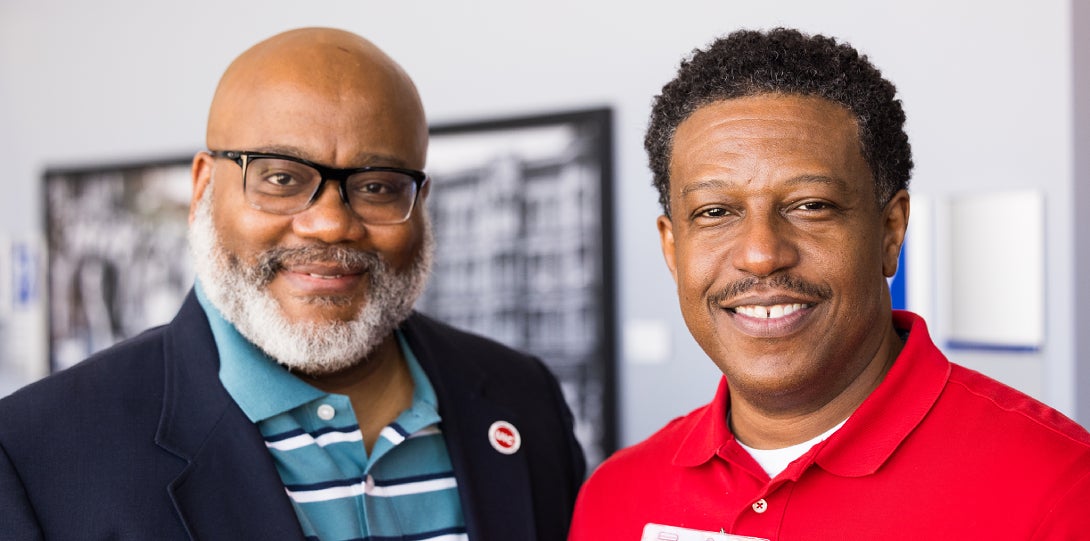 David Boyd, Assistant Dean for Recruitment and Admissions, Honors College; Brent Hill, Executive Assistant to the Dean, School of Law